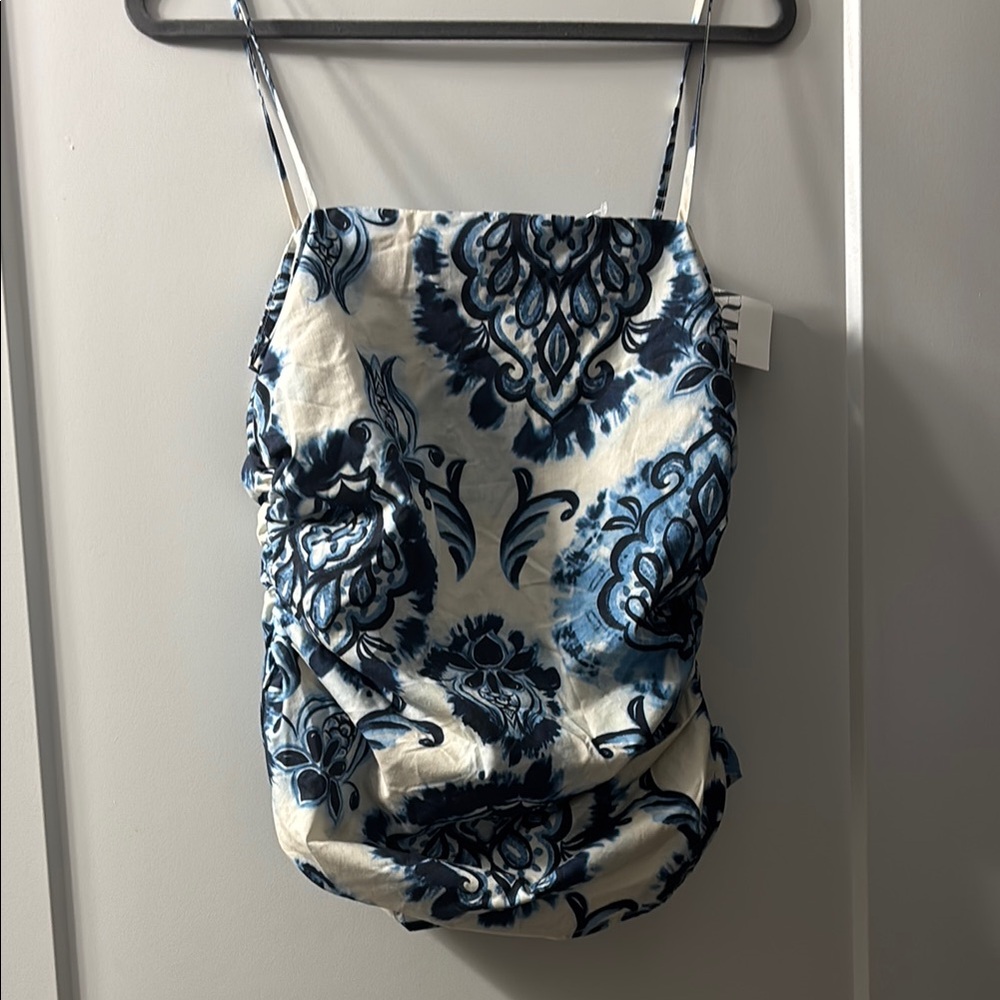 Zara Camisole with Blue Floral Design